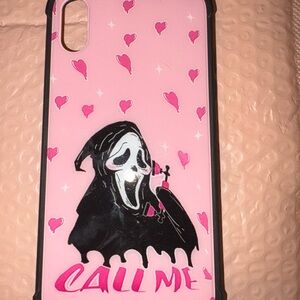 Pink Ghost Design Phone Case